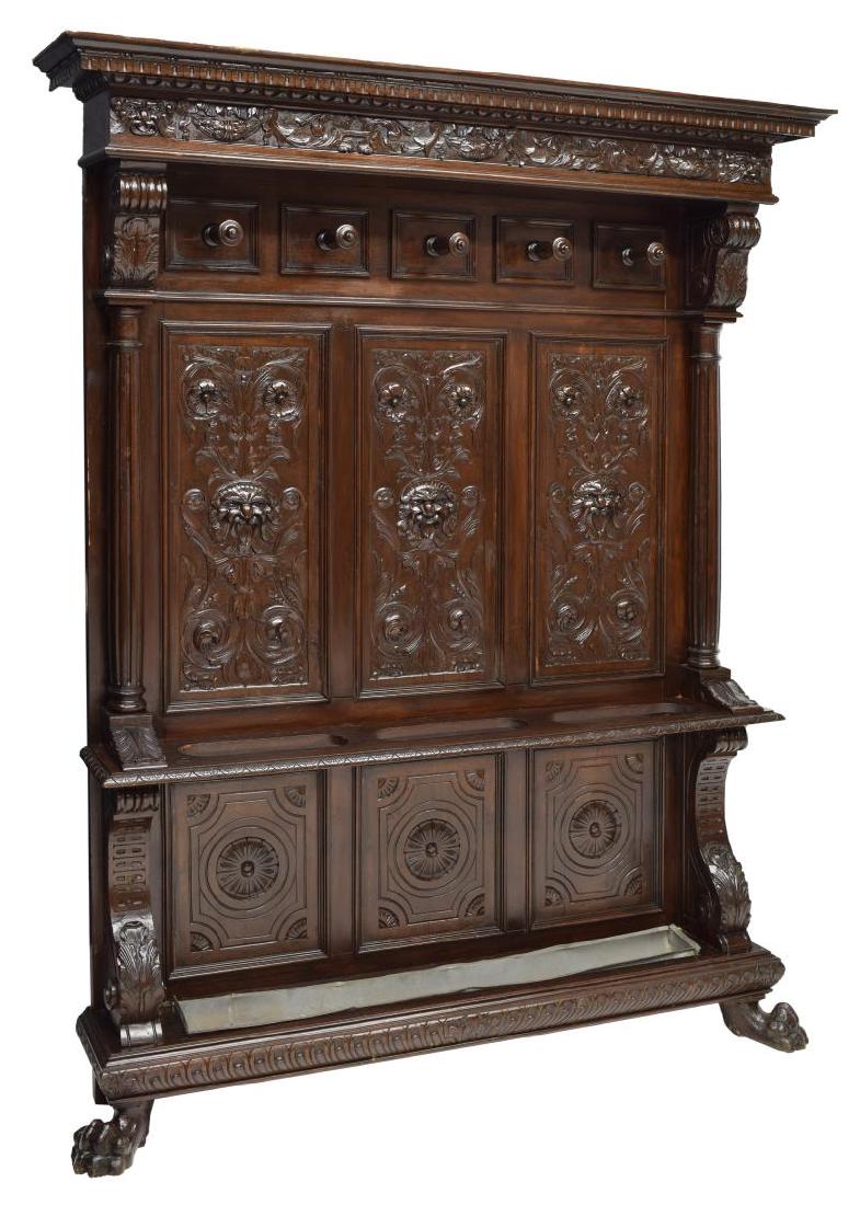 ITALIAN RENAISSANCE REVIVAL HALL TREE (1 of 4)