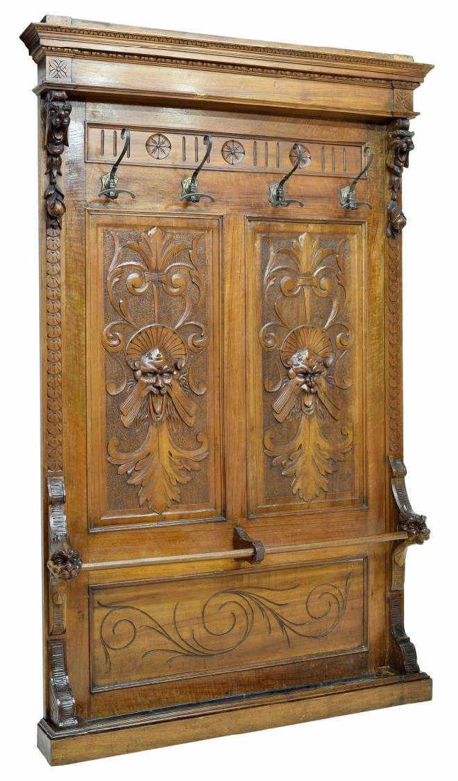 ITALIAN RENAISSANCE REVIVAL HALL TREE (1 of 3)