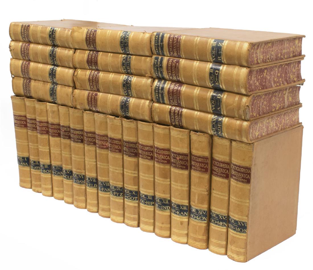 (28)1895 LEATHER BOUND ENCYCLOPEDIA BRITANNICA SET (1 of 8)