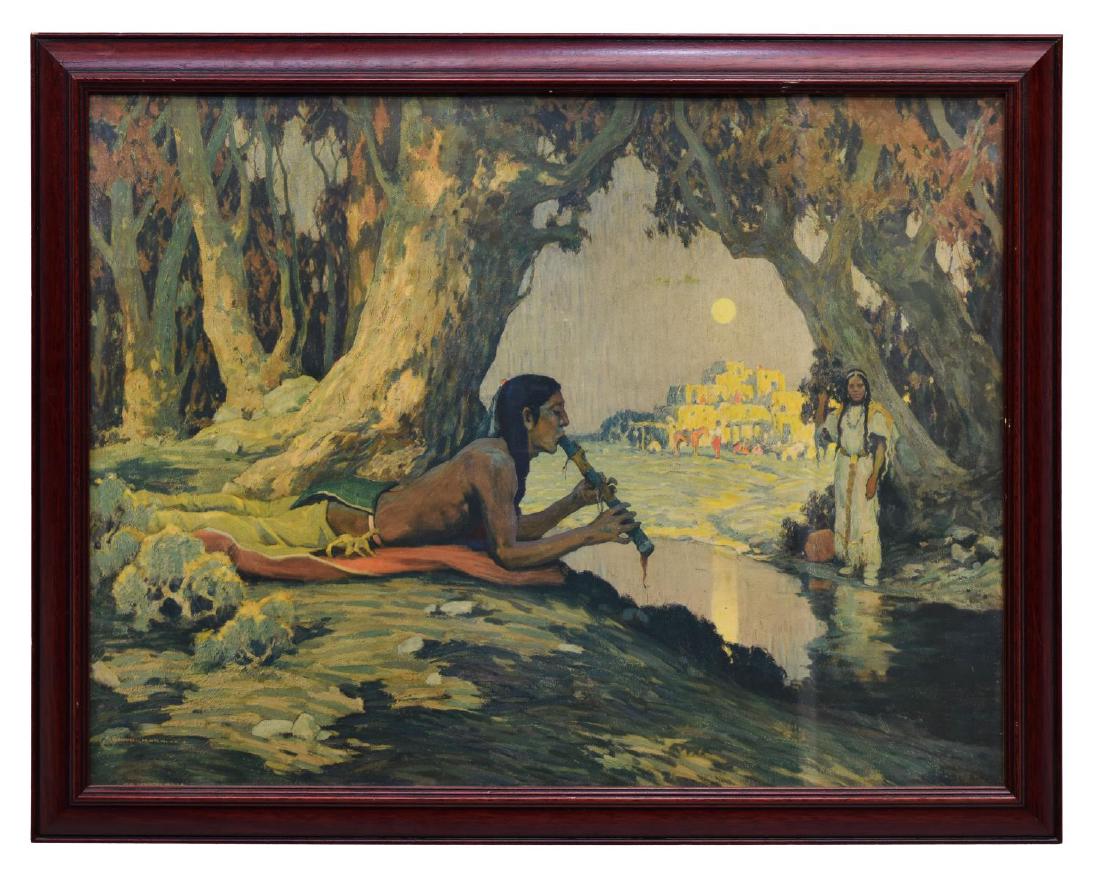 LITHO, EANGER IRVING COUSE (1866-1936), SERENADE (1 of 6)