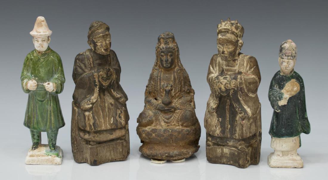 (5) COLLECTION ANTIQUE / VINTAGE CHINESE FIGURES (1 of 6)