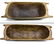(2) PRIMITIVE CARVED WOOD DOUGH BOWLS - 2