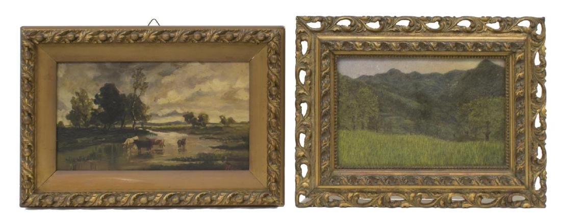 (2) EARLY 20TH C. FRAMED ITALIAN PAINTINGS (1 of 5)