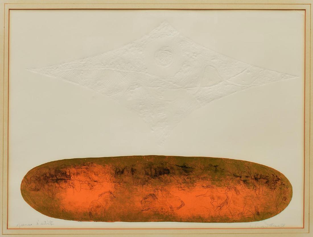 LEBADANG (1921-2015) COLOR EMBOSSED LITHOGRAPH (1 of 5)