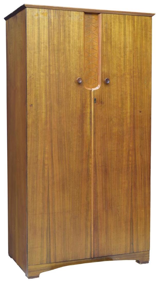 MID-CENTURY MODERN FITTED TEAKWOOD ARMOIRE (1 of 6)