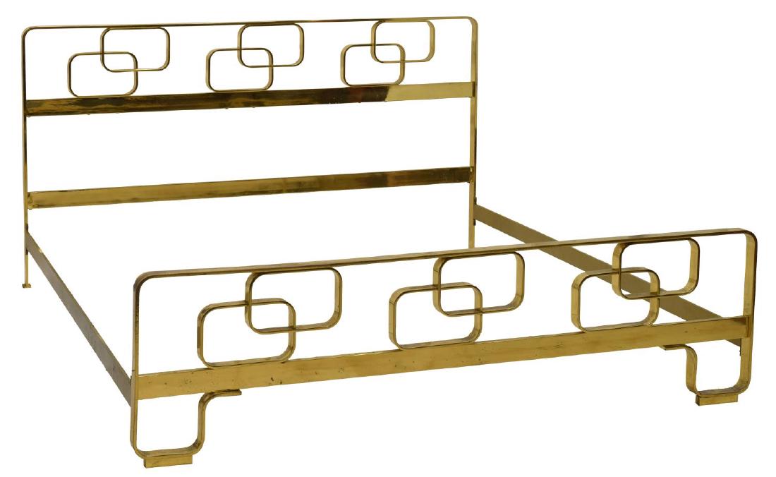 ITALIAN MIDCENTURY MODERN BRASS BED