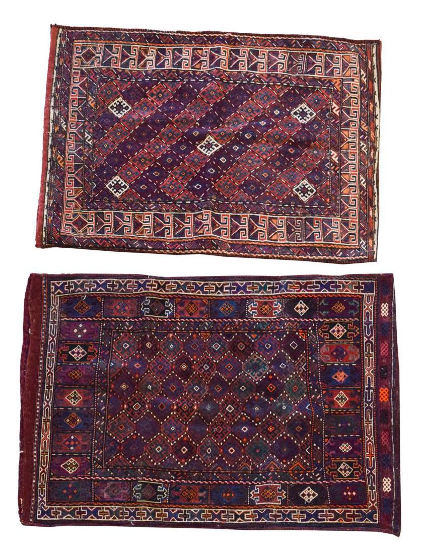 (2) HAND-WOVEN AFGHAN FLAT WEAVE TENT BAGS (1 of 4)