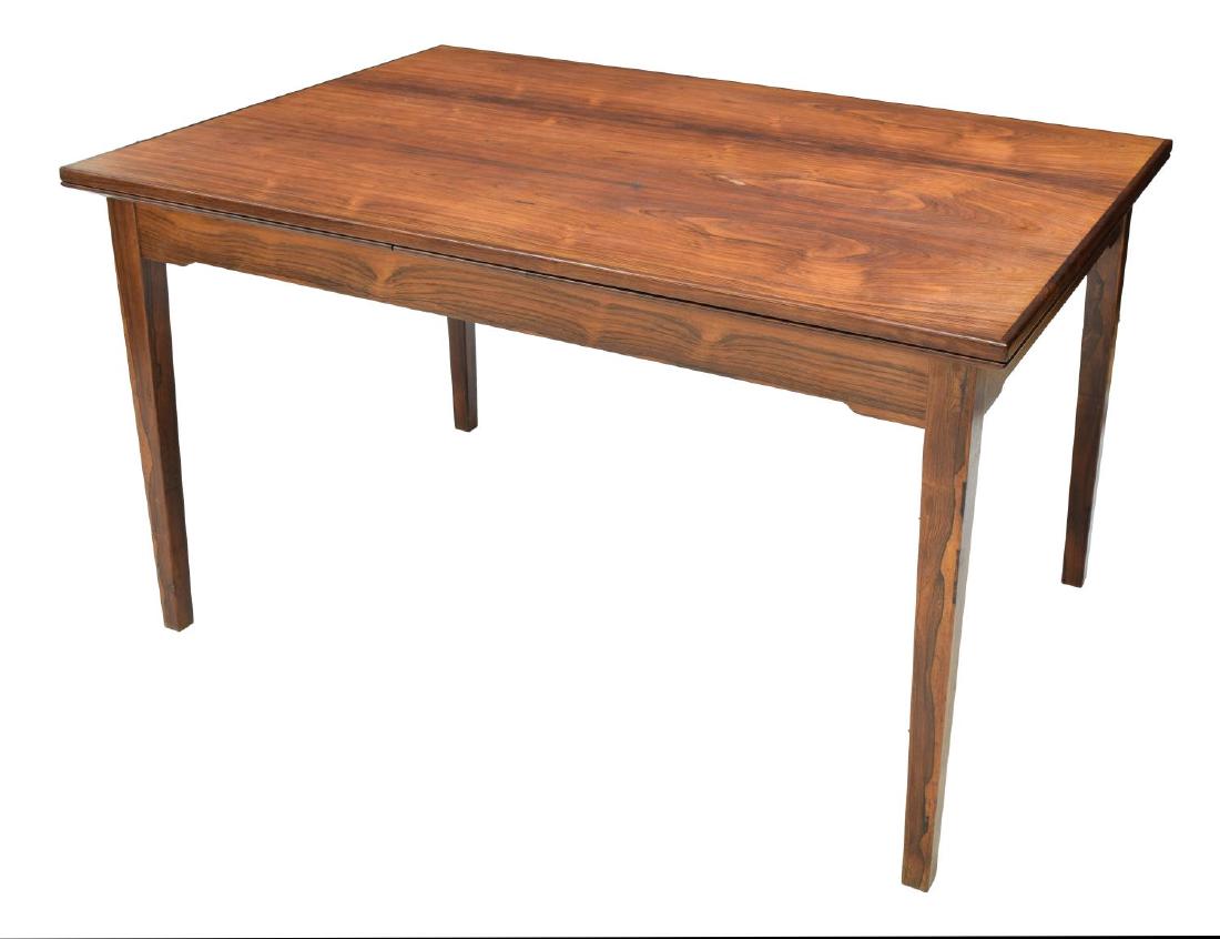 DANISH MODERN ROSEWOOD DRAW LEAF DINING TABLE (1 of 3)