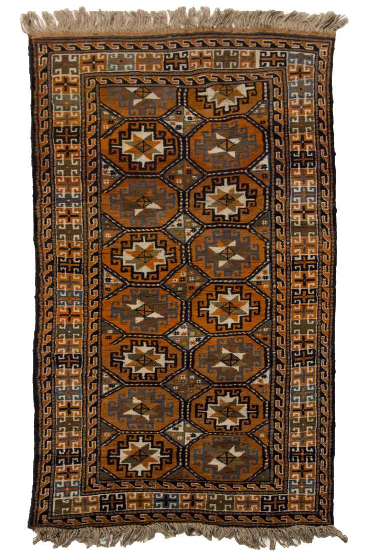 HAND-WOVEN AZERBAIJANI RUG, 3'5" x 6'4" (1 of 2)
