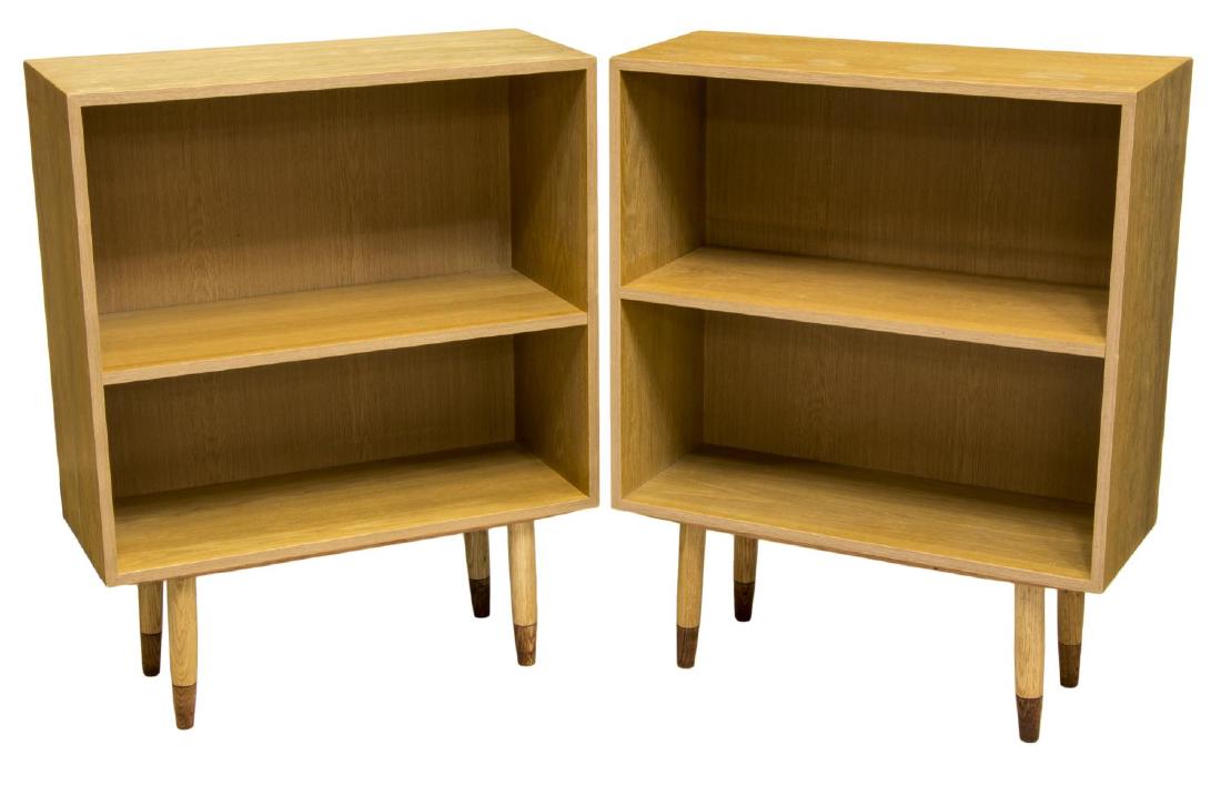 (2) DANISH MID-CENTURY MODERN OAK BOOKCASES (1 of 3)