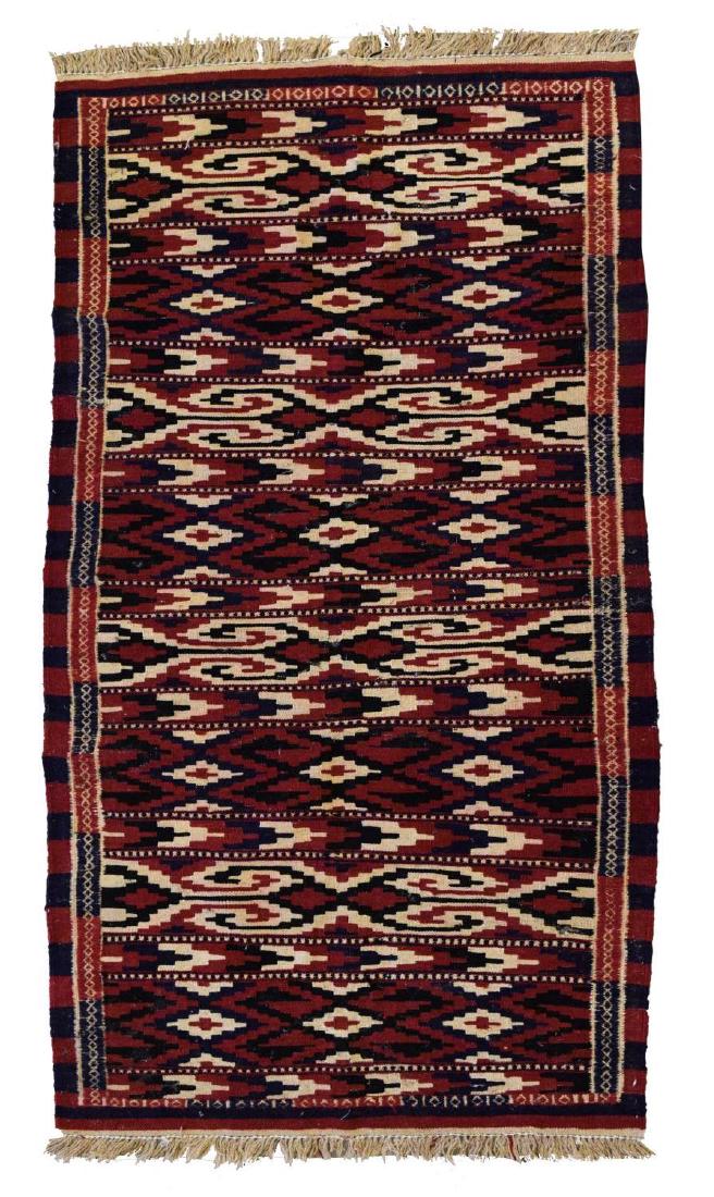HAND-WOVEN KILIM FLAT WEAVE RUG, 3'0" x 5'6" (1 of 2)