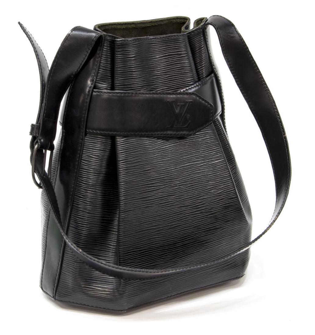 LOUIS VUITTON 'SAC D'EPAULE' BLACK EPI LEATHER BAG (1 of 5)