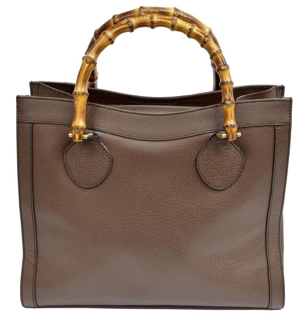 GUCCI BAMBOO HANDLE BROWN LEATHER HANDBAG (1 of 5)