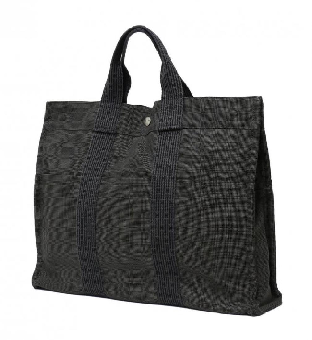 HERMES FOURRE-TOUT GM NYLON CANVAS HANDBAG (1 of 5)