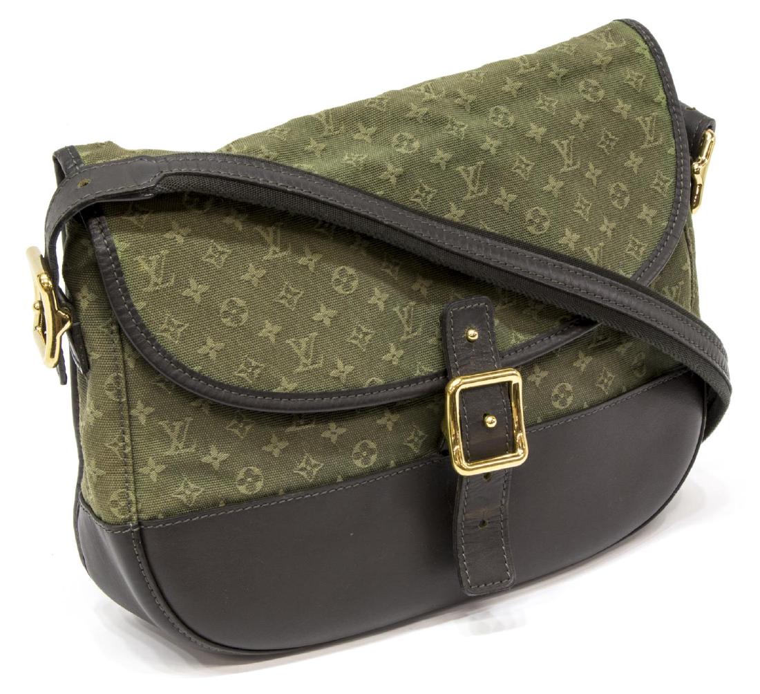 LOUIS VUITTON 'MARJORIE' GREEN MONOGRAM CANVAS BAG (1 of 5)