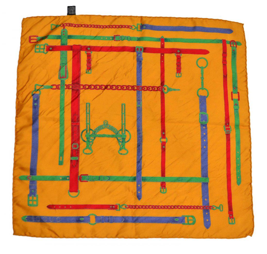 GUCCI SILK HANDKERCHIEF OR POCKET SQUARE (1 of 4)