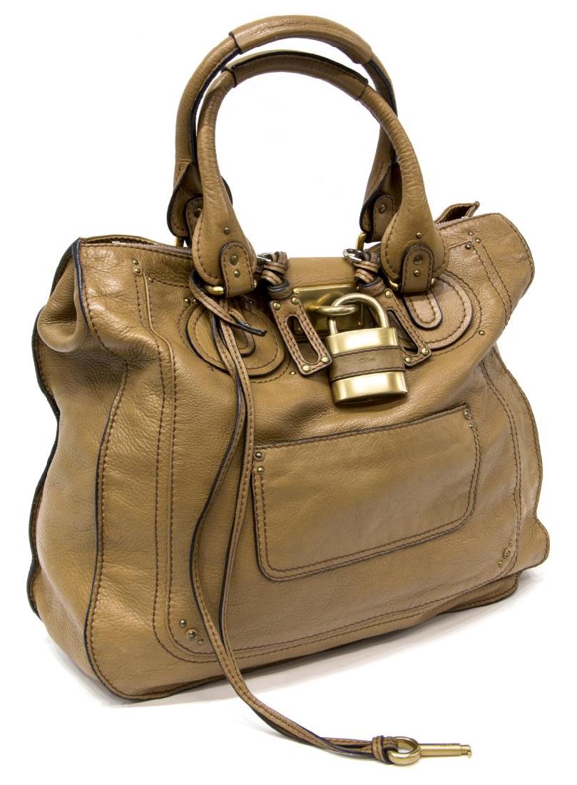 CHLOE 'PADDINGTON' BROWN LEATHER HANDBAG (1 of 5)