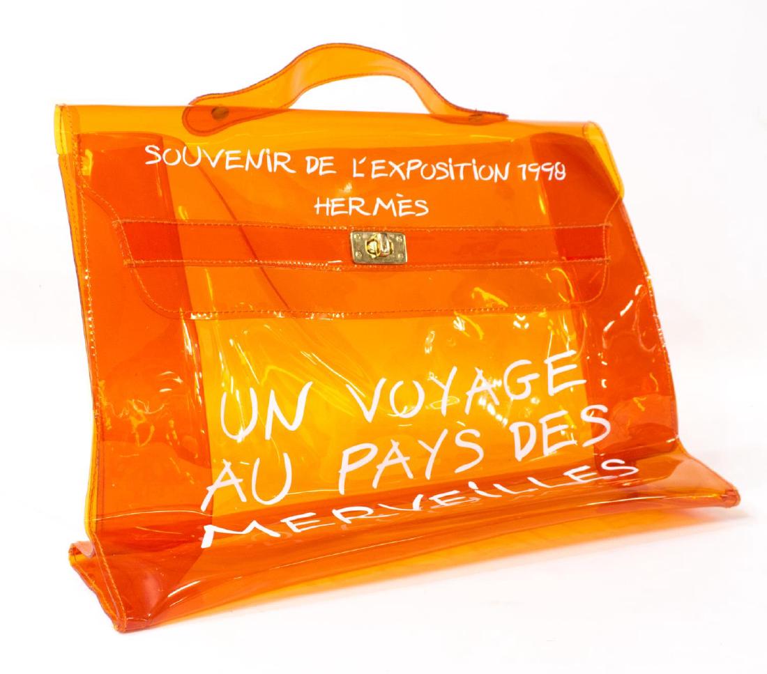 HERMES ORANGE VINYL KELLY SOUVENIER 1998 (1 of 5)