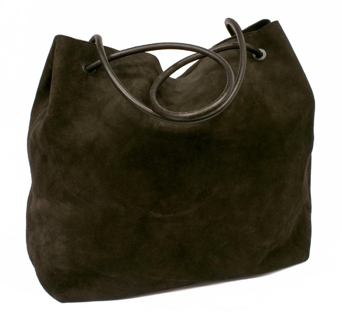 LARGE GUCCI BROWN SUEDE TOTE BAG (1 of 5)