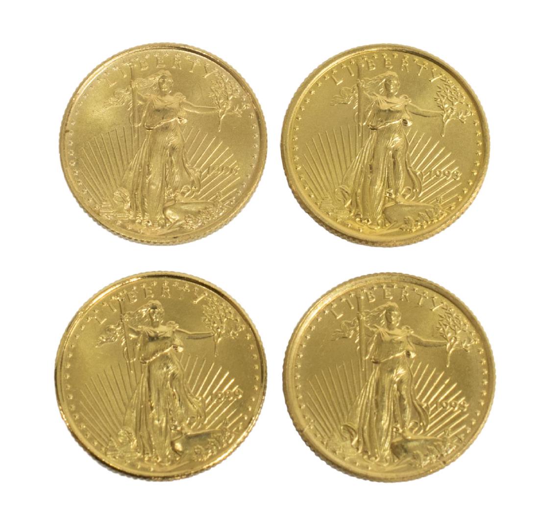 (4) U.S. $5 GOLD BULLION COINS (1 of 2)