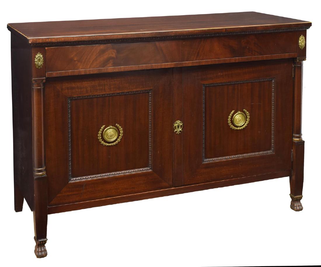 EMPIRE STYLE MAHOGANY SIDEBOARD OR BUFFET (1 of 3)
