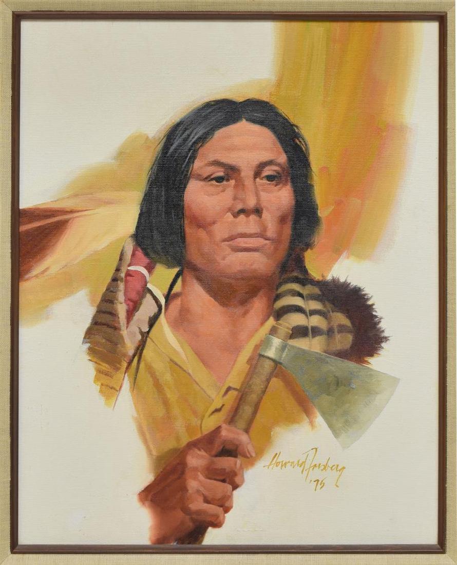HOWARD FORSBERG(1918-2002)CHEYENNE INDIAN PAINTING (1 of 5)