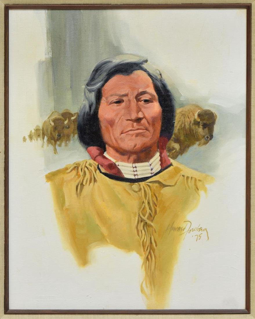 HOWARD FORSBERG(1918-2002)CHEYENNE INDIAN PAINTING (1 of 5)