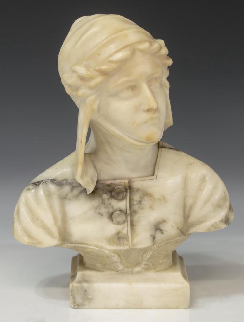 FLORENCE ITALY CARVED ALABSTER BUST (1 of 3)