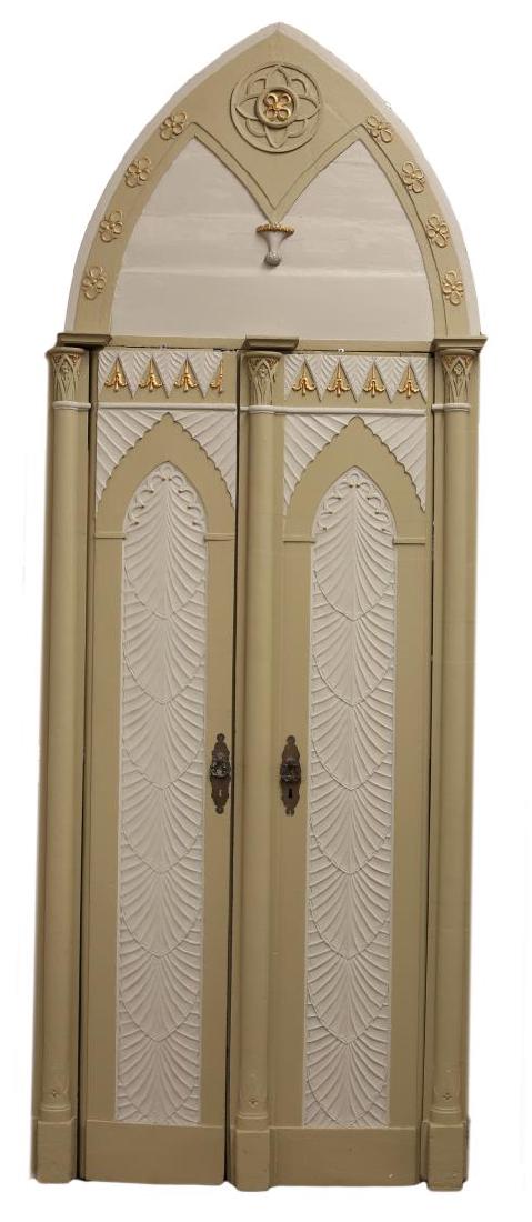 (2) ITALIAN GOTHIC REVIVAL ARCHITECTURAL DOORS (1 of 4)
