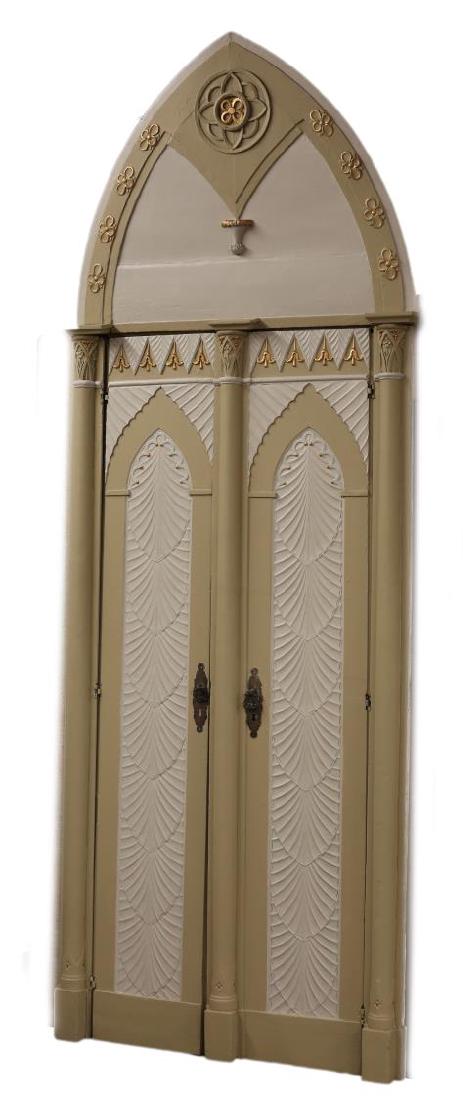 (2) ITALIAN GOTHIC REVIVAL ARCHITECTURAL DOORS (1 of 4)