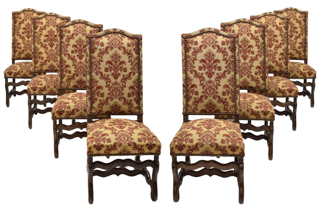 (8) FRENCH LOUIS XIII STYLE DINING CHAIRS (1 of 4)