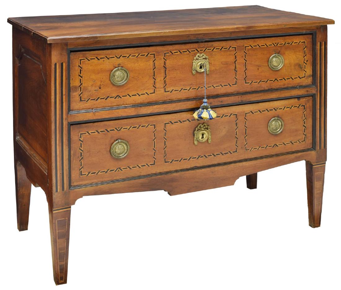 FRENCH LOUIS XVI INLAID COMMODE & DESK (1 of 4)