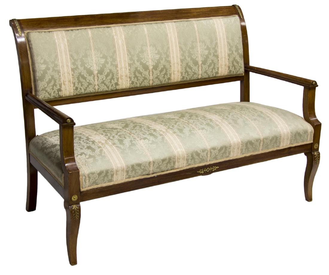 LOUIS XVI STYLE MAHOGANY & UPHOLSTERY SOFA (1 of 3)