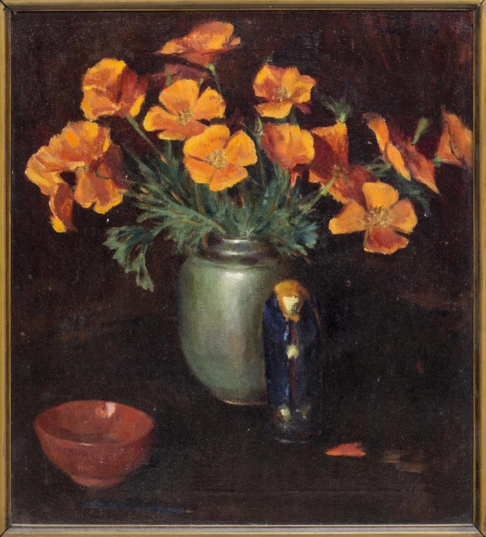 KARL WOLFE (MISS. 1904-1985) PAINTING, POPPYS (1 of 5)