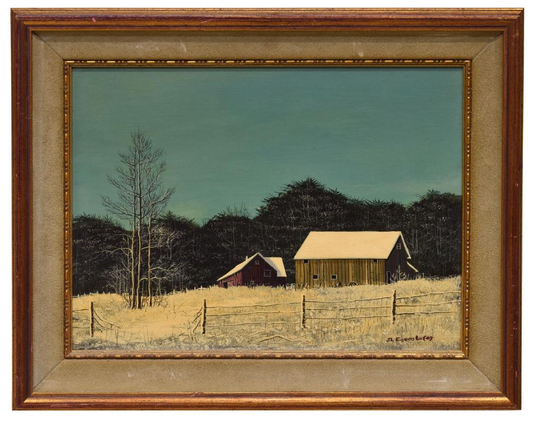 J.L. EGENSTAFER (B. 1943), FARM SCENE PAINTING (1 of 6)