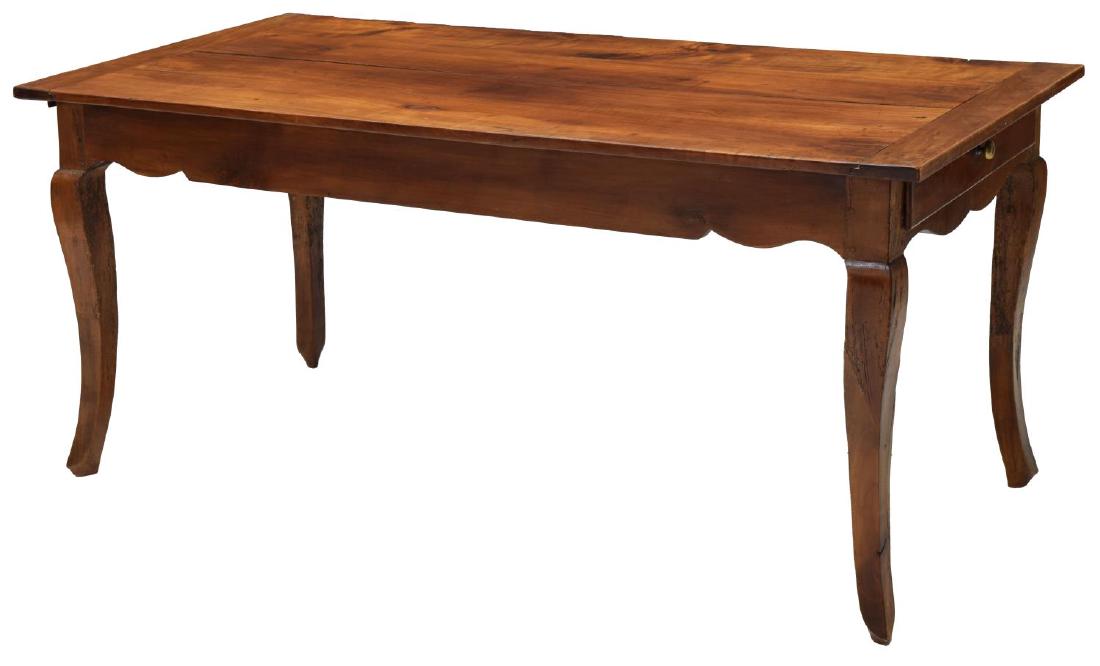 LOUIS XV STYLE CHERRYWOOD FARMHOUSE TABLE (1 of 2)