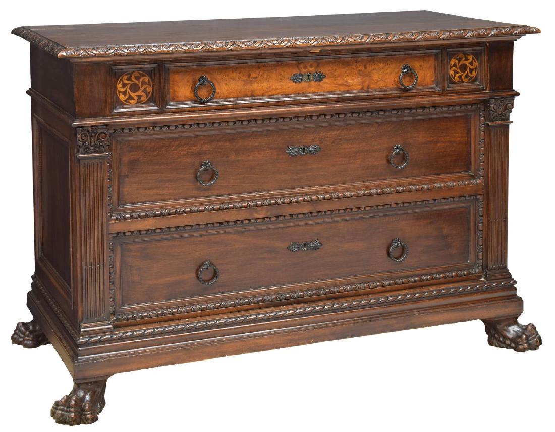 ITALIAN RENAISSANCE REVIVAL PAW FOOT COMMODE (1 of 2)