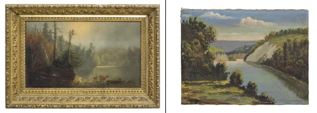 (2) OIL ON CANVAS PAINTINGS, LANDSCAPES (1 of 7)