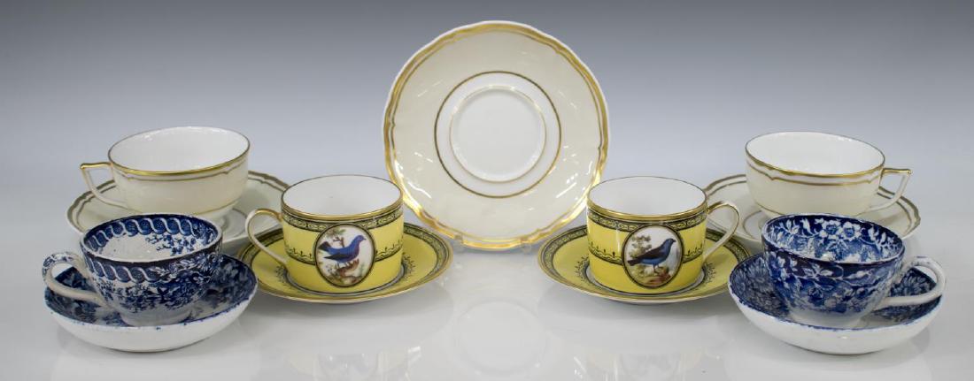 (13) COLLECTION PORCELIAN CUPS & SAUCERS, LIMOGES (1 of 4)