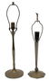 (2) ART DECO & MID-CENTURY TABLE LAMPS, BRONZE