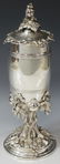 GERMAN 800 SILVER PRESENTATION GRAPE VINE POKAL - 4