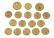 (17) MEXICO 1945 DOS PESOS GOLD COINS, .81 OZT