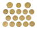 (17) MEXICO 1945 DOS PESOS GOLD COINS, .81 OZT - 2