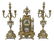 LOUIS XV STYLE SAMUEL MARTI CLOCK & GARNITURES