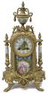 LOUIS XV STYLE SAMUEL MARTI CLOCK & GARNITURES - 2