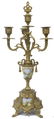 LOUIS XV STYLE SAMUEL MARTI CLOCK & GARNITURES - 4