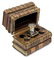 LEATHER BOOK HIDDEN TANTALUS DECANTER SET - 2