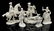(5) NYMPHENBURG GERMAN BLANC PORCELAIN FIGURES