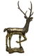 STANDING BRASS DEER, 53"H - 2
