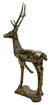 STANDING BRASS DEER, 53"H - 3